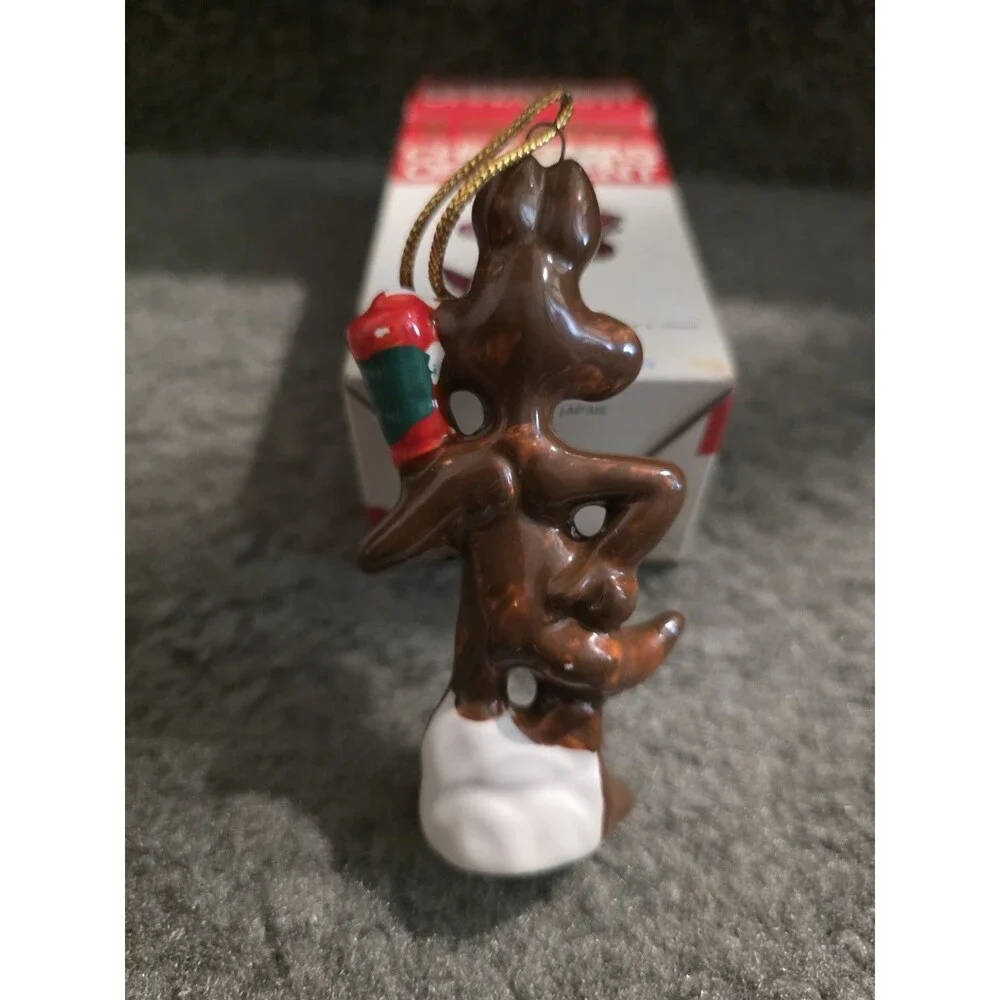 Vintage 1978 Wile E Coyote Looney Tunes Dave Grossman Christmas Ornament
